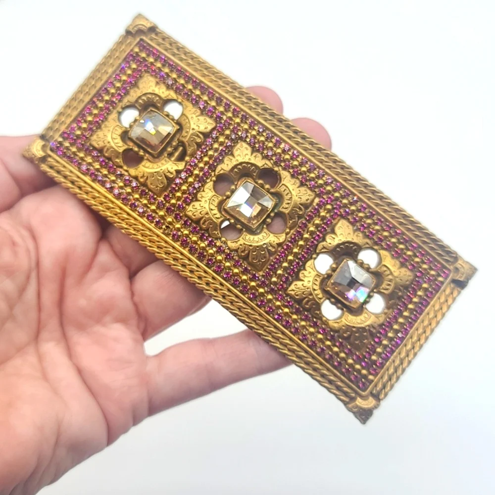 Virgins, Saints & Angels Gothic Revial Belt Buckle w Swarovski Crystal Accents!